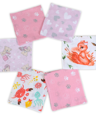 Krpice (maramice) 6 kom - roza mix - PREMIUM